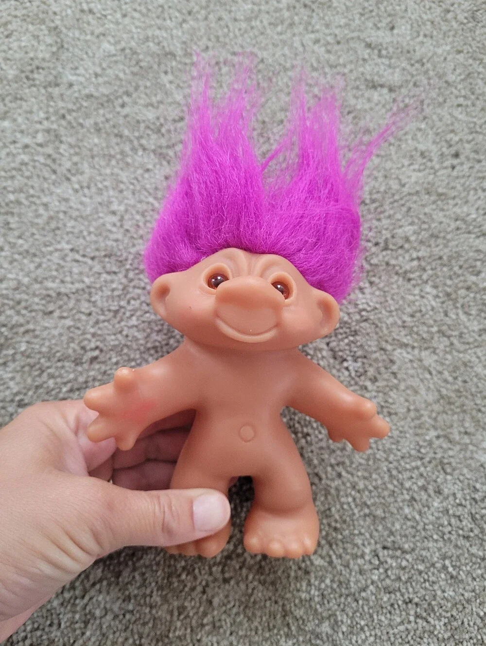 Trolls Doll with Bright Pink Hair by Trolls Vintage 2002
